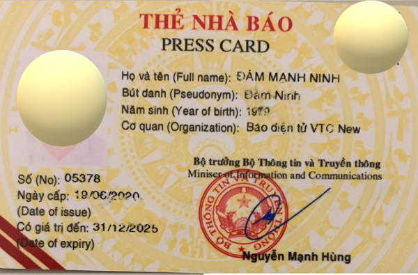 Tài xế ở Hải Phòng sử dung Thẻ Nhà báo giả để “né” xử lý vi phạm giao thông -0