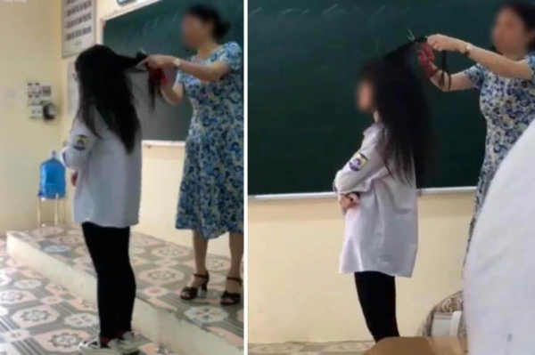 Liên quan đến clip giáo viên cắt tóc học sinh: Hai cô trò  nhận lỗi, rút kinh nghiệm -0