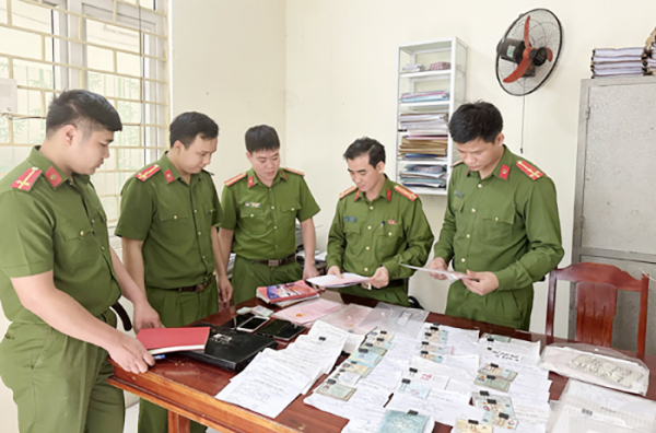 Công an huyện Triệu Sơn đồng loạt triệt xóa 6 điểm hoạt động 