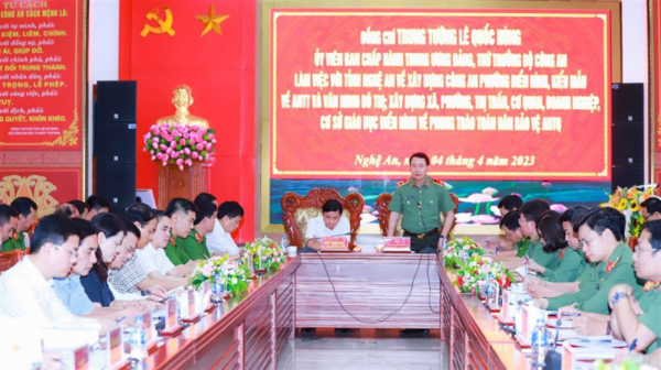 Nghe An province plans to promote “All people protect national security” in 35 communes and equivalents -0