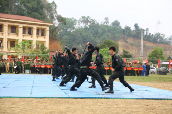 Over 700 police officers complete in police line-up regulations and martial arts   -2