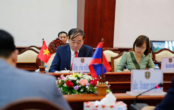 Hội đàm Cấp cao giữa Bộ Công an Việt Nam và Bộ Công an Lào -0