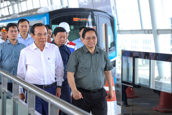 Thủ tướng đi thử nghiệm tàu metro Bến Thành – Suối Tiên, thúc đẩy dự án nút giao thông lớn nhất TPHCM -0