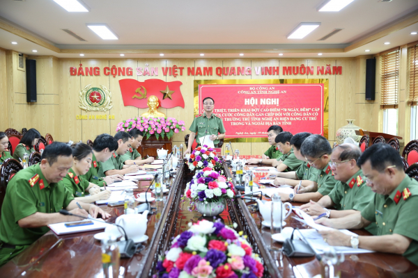 Công an Nghệ An: Triển khai cao điểm 