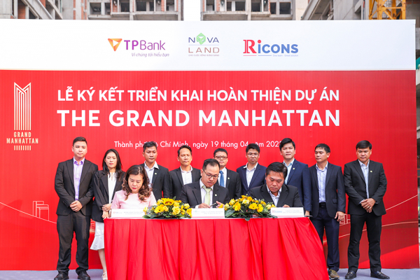 Novaland, TPBank và Ricons ký kết hợp tác triển khai hoàn thiện dự án The Grand Manhattan -0