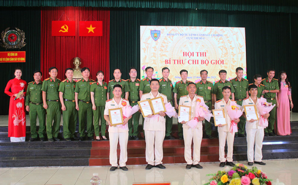Bộ Tư lệnh Cảnh sát cơ động tổ chức Hội thi Bí thư Chi bộ giỏi Cụm thi số 4 -0