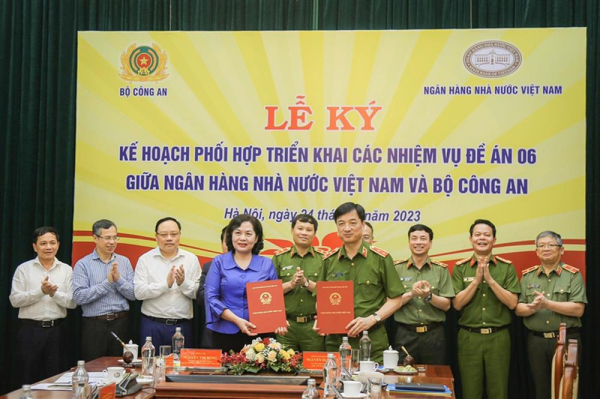 Ministry of Public Security, the State Bank of Vietnam agree to support each other in implementing Project 06 -0