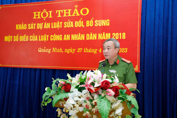 Tiếp tục khảo sát thẩm tra dự án Luật sửa đổi, bổ sung một số điều của Luật CAND tại Công an tỉnh Quảng Ninh -0