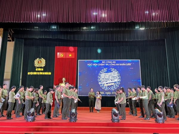 Học viện Chính trị CAND tổ chức cuộc thi Olympic Tiếng Việt cho học viên Lào -0