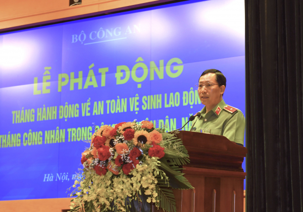 Phát động Tháng hành động về an toàn vệ sinh lao động, Tháng Công nhân trong CAND -0