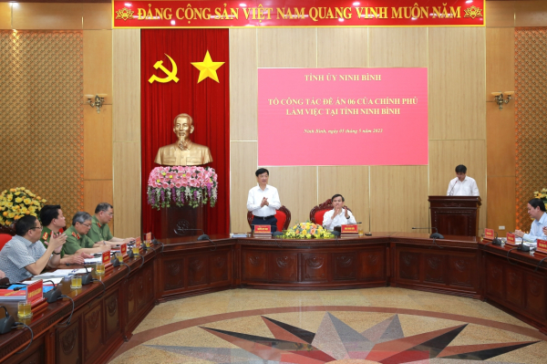 Bộ Công an đồng hành, hỗ trợ giúp tỉnh Ninh Bình trong triển khai hiệu quả Đề án 06 -0