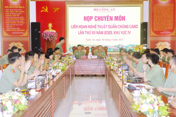 Họp chuyên môn các đoàn Liên hoan nghệ thuật quần chúng CAND lần thứ XII, năm 2023 -0