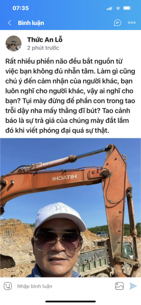 Đối tượng vụ khai thác trái phép hàng chục nghìn m3 đất rừng đe dọa phóng viên -0