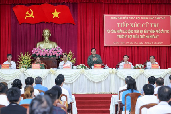 Thủ tướng Phạm Minh Chính tiếp xúc cử tri trước kỳ họp thứ 5, Quốc hội khóa XV -0