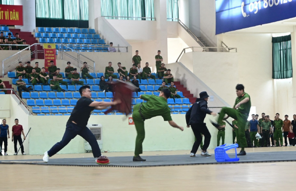 Khai mạc Bảng thi số 1 Hội thi Quân sự, võ thuật cho lực lượng trực tiếp chiến đấu trong CAND lần thứ 2, năm 2023 tại Hải Phòng -0
