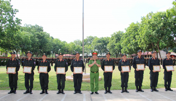 Bế mạc khóa huấn luyện chiến sĩ nghĩa vụ CAND năm 2023 -1