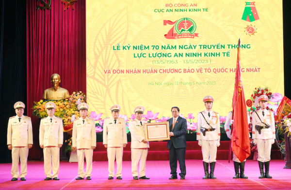 Prime Minister Pham Minh Chinh congratulates Economic Security Force on its founding celebration -0