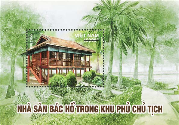 Phát hành đặc biệt bộ tem bưu chính: “ Nhà sàn Bác Hồ trong khu Phủ Chủ tịch” -0