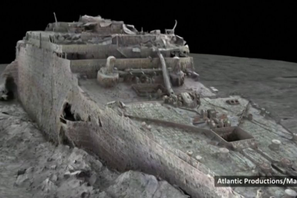 Lần đầu công bố hình ảnh 3D đầy đủ của tàu Titanic  -0