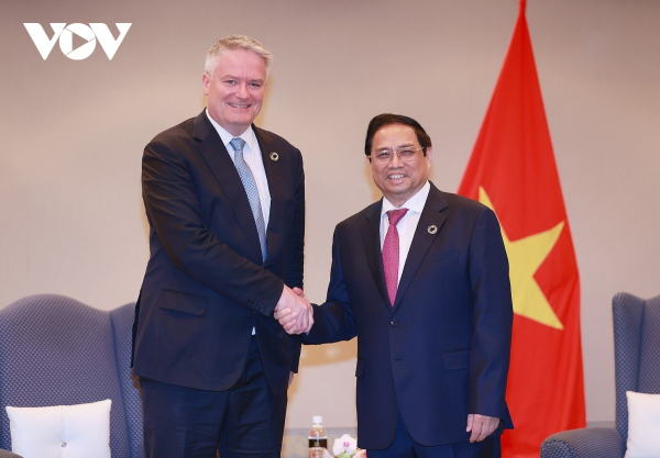 PM Chinh hosts IMF managing director, OECD secretary-general -0