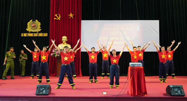 Học viên Trường Đại học PCCC với  Hội thi “Học tập và làm theo tư tưởng, đạo đức, phong cách Hồ Chí Minh” -1