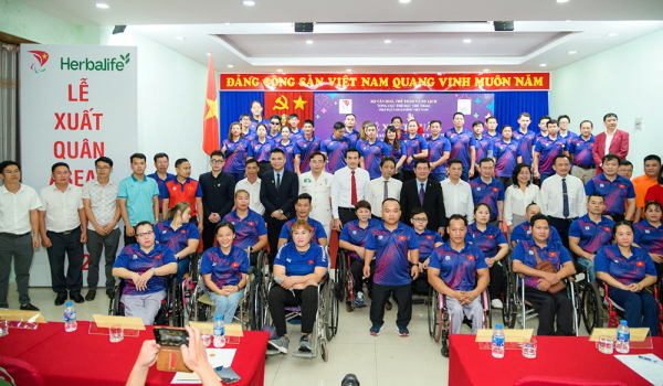 Herbalife Việt Nam đồng hành cùng Hiệp hội Paralympic Việt Nam tổ chức Lễ xuất quân cho vận động viên tham dự ASEAN Para Games 2023 tại Campuchia -0