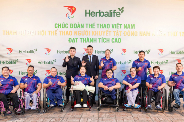 Herbalife Việt Nam đồng hành cùng Hiệp hội Paralympic Việt Nam tổ chức Lễ xuất quân cho vận động viên tham dự ASEAN Para Games 2023 tại Campuchia -1
