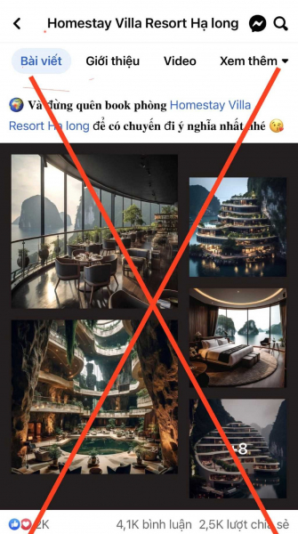 Cảnh báo hiện tượng quảng bá khách sạn giả giữa vịnh Hạ Long để lừa đảo -0