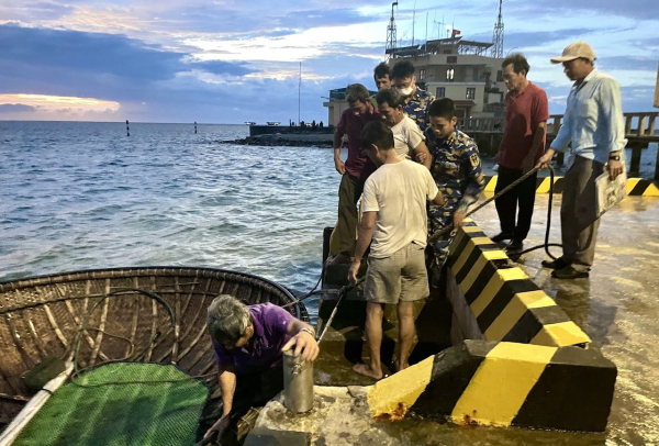 Kịp thời cấp cứu ngư dân bị nạn tại khu vực biển quần đảo Trường Sa -0