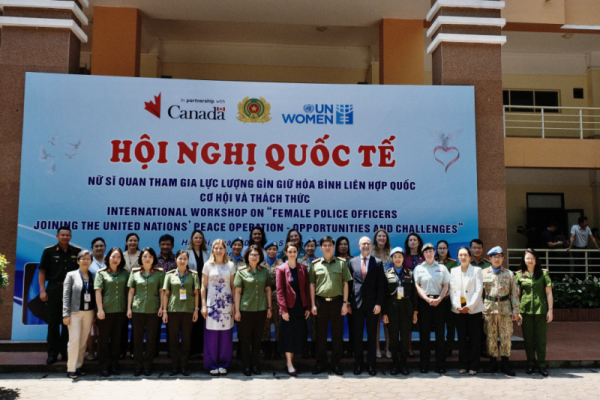 International Workshop on Female Police Officers joining UN Peacekeeping Operation takes place in Hanoi -0
