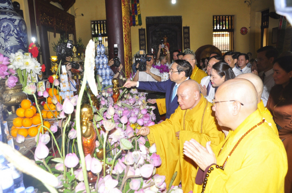 Thủ tướng Phạm Minh Chính chúc mừng Giáo hội Phật giáo Việt Nam nhân dip Đại lễ Phật đản năm 2023 -0