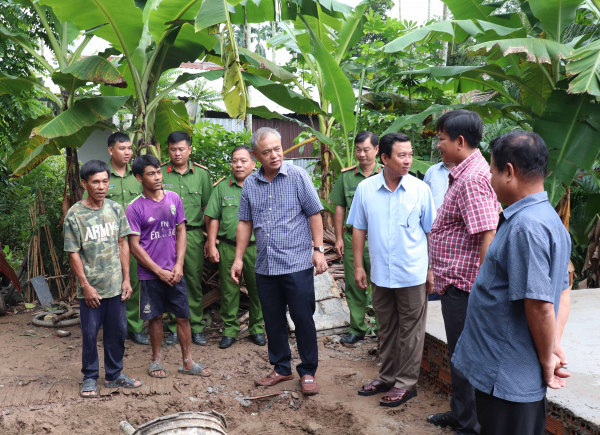 Đẩy nhanh tiến độ xây dựng nhà cho hộ nghèo đồng bào Khmer -1