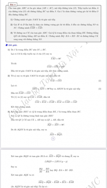 Gợi ý đáp án môn Toán thi vào lớp 10 -0