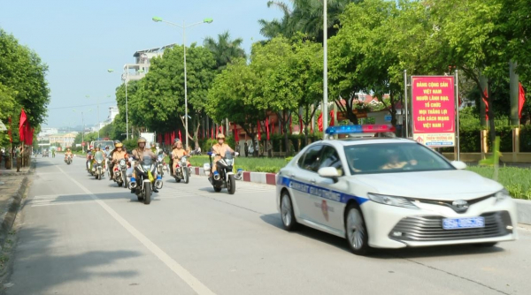 Công an tỉnh Ninh Bình tổ chức Lễ ra quân -2