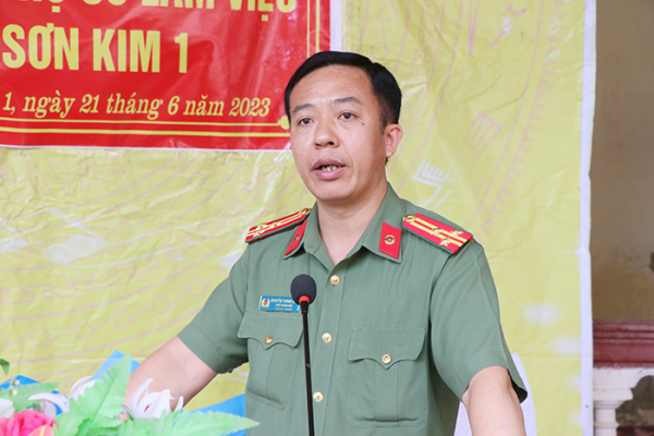 100% Công an xã ở Hương Sơn được xây dựng, nâng cấp trụ sở làm việc -1