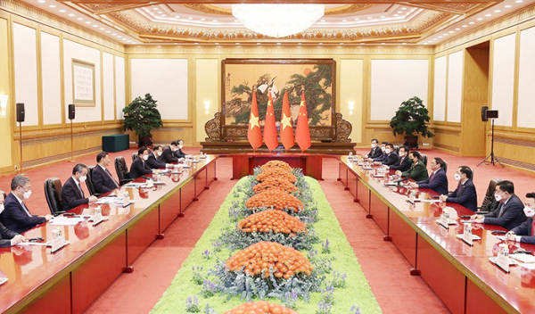 Thủ tướng Phạm Minh Chính hội kiến Tổng Bí thư, Chủ tịch Trung Quốc Tập Cận Bình -0