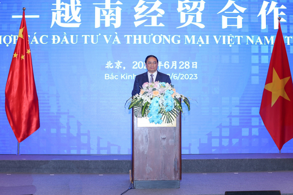 Thủ tướng Phạm Minh Chính dự Diễn đàn hợp tác đầu tư và thương mại Việt Nam-Trung Quốc -0