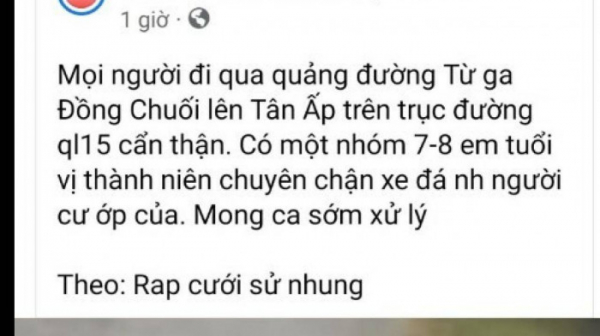 Không có chuyện nhóm thanh thiếu niên 