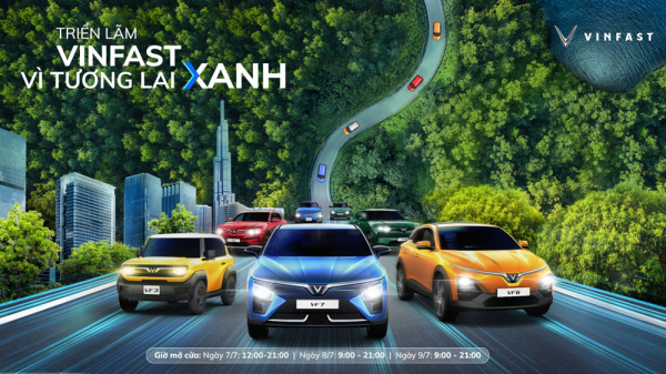 Triển lãm “Vinfast - Vì tương lai xanh” tại Hà Nội: Ra mắt bộ tứ xe điện Vinfast mới -0