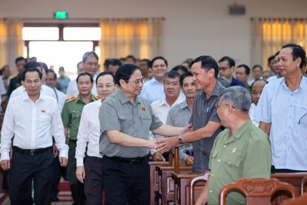 Thủ tướng Phạm Minh Chính và Đoàn đại biểu Quốc hội TP Cần Thơ tiếp xúc cử tri -0