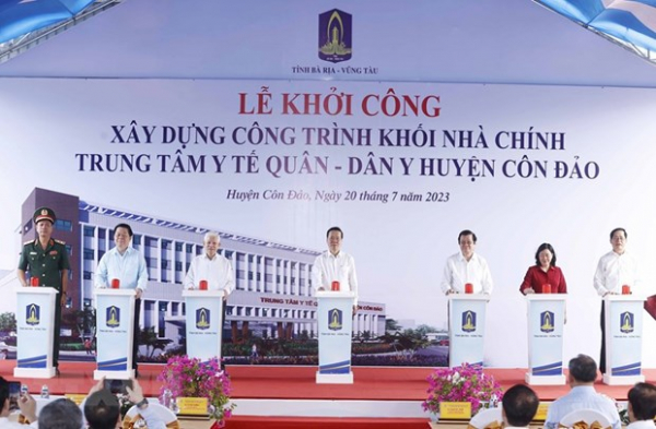 Chủ tịch nước dự lễ khởi công và khánh thành hai công trình ở Côn Đảo -0