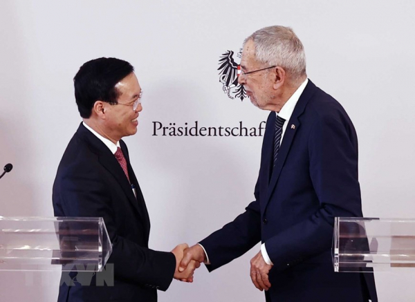 Chủ tịch nước Võ Văn Thưởng hội đàm với Tổng thống Áo -0
