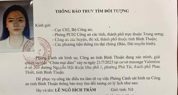 Truy tìm đối tượng liên quan cơ sở massage “chứa mại dâm” -0