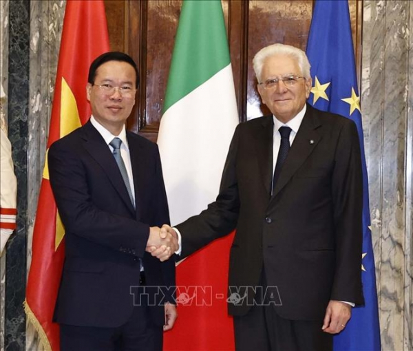 Việt Nam - Italia ra Tuyên bố chung về tăng cường quan hệ đối tác chiến lược -0