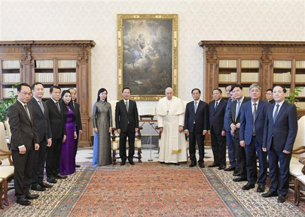 Chủ tịch nước kết thúc tốt đẹp chuyến thăm Italy và Tòa thánh Vatican -0