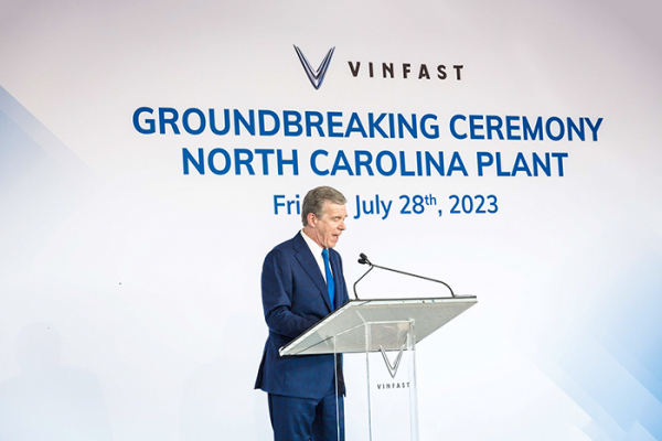 VinFast khởi công nhà máy sản xuất xe điện tại Bắc Carolina -1