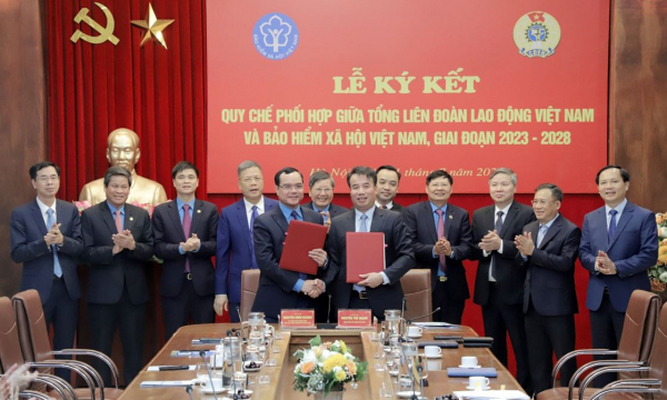 BHXH Việt Nam và Tổng Liên đoàn Lao động Việt Nam ký Quy chế phối hợp -0