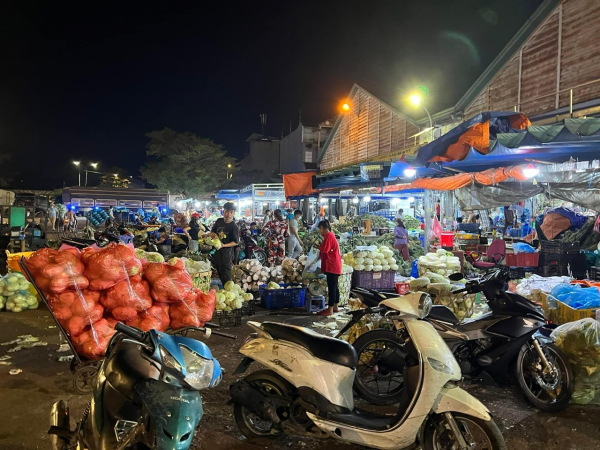 Khó dẹp chợ tự phát xung quanh các chợ đầu mối ở TP Hồ Chí Minh -0