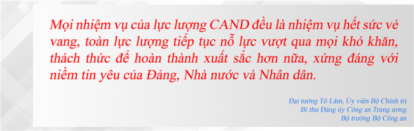 CAND là lực lượng vũ trang trọng yếu, tin cậy, tuyệt đối trung thành của Đảng, Nhà nước và Nhân dân -0