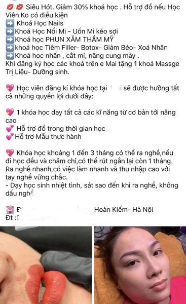 Tràn lan “lò” đào tạo chuyên gia thẩm mỹ “chui” -0